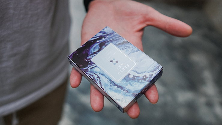 (image for) Fluid Art Blue (Standard Edition) Playing Cards - Click Image to Close