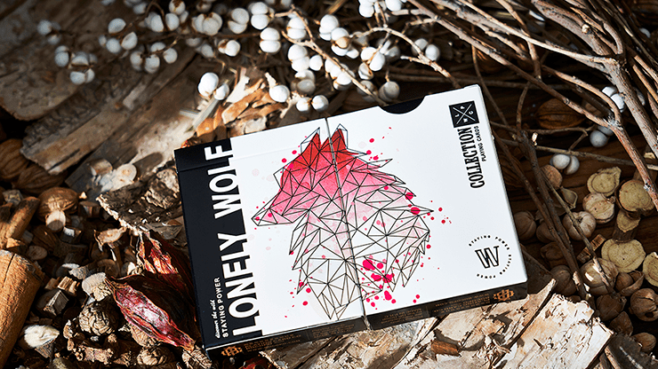 (image for) Lonely Wolf (PINK) Playing Cards by Bocopo - Click Image to Close