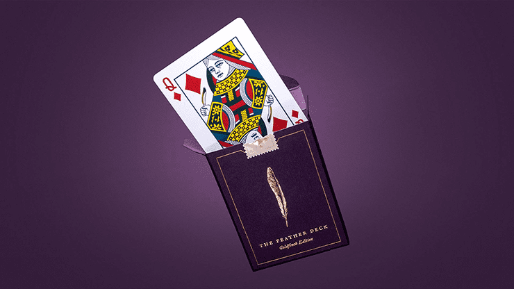 (image for) Feather Deck: Goldfinch Edition (Gold) by Joshua Jay - Click Image to Close