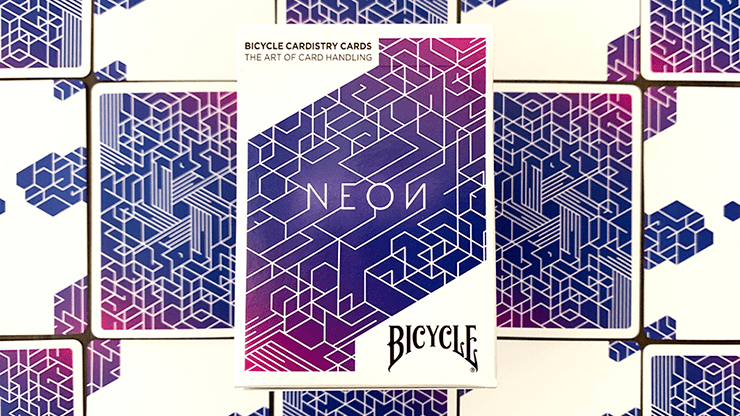 (image for) Bicycle Neon Blue Aurora Playing Cards - Click Image to Close
