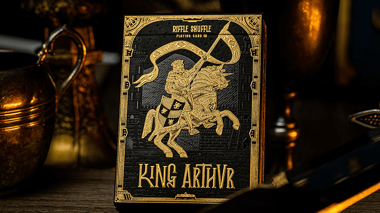(image for) King Arthur Golden Knight (Foiled Edition) Playing Cards by Riffle Shuffle - Click Image to Close