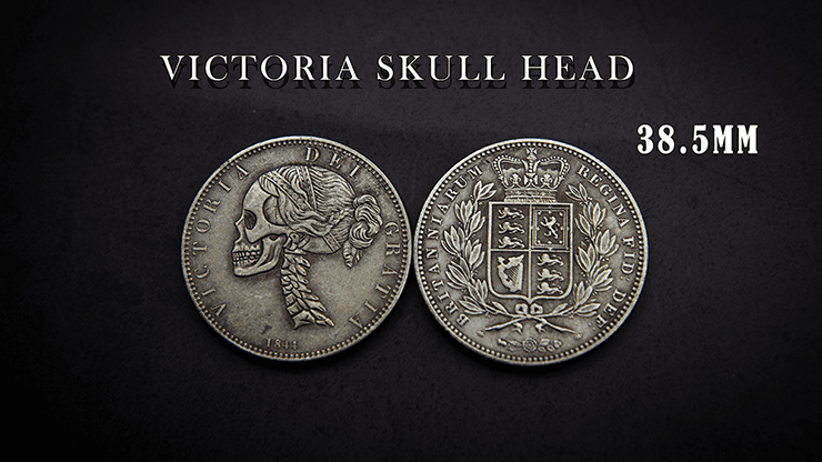 (image for) VICTORIA SKULL HEAD COIN by Men Zi Magic - Click Image to Close