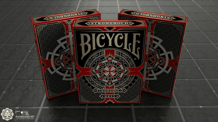 (image for) Bicycle Stronghold Crimson Playing Cards