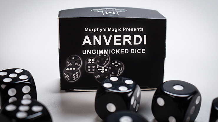 (image for) NON GIMMICKED DICE 6 PACK/BLACK by Tony Anverdi - Trick - Click Image to Close