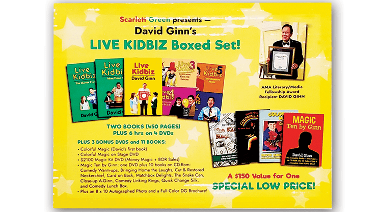 (image for) LIVE KIDBIZ BOXED SET by David Ginn - Book - Click Image to Close