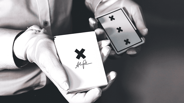 (image for) X Deck (White) Signature Edition Playing Cards by Alex Pandrea - Click Image to Close