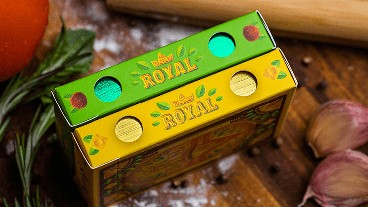 (image for) The Royal Pizza Palace (Gilded) Playing Cards Set by Riffle Shuffle - Click Image to Close