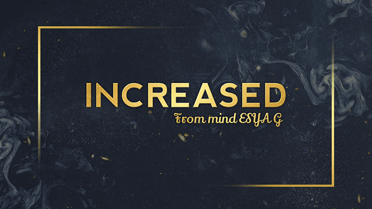 (image for) INCREASED by Esya G video DOWNLOAD - Click Image to Close