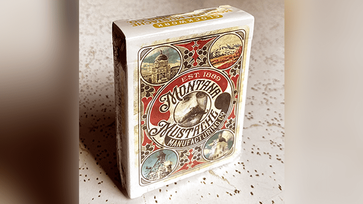 (image for) Clockwork: Montana Mustache Manufacturing Co. Playing Cards by fig 23 - Click Image to Close