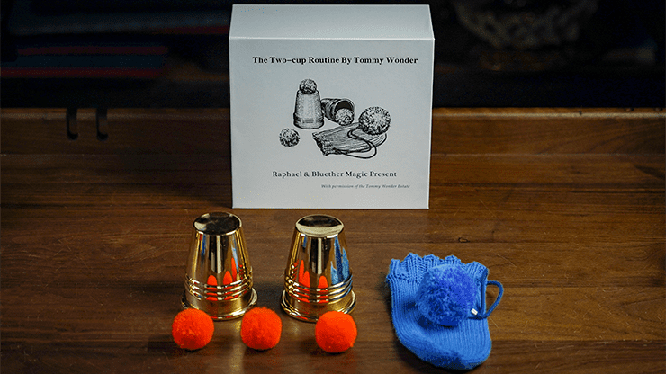 (image for) Tommy Wonder Cups & Balls Set 2.0 (Brass) by Raphael and Bluether Magic- Trick - Click Image to Close