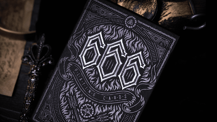 (image for) 666 (Silver Foil) Playing Cards by Riffle Shuffle - Click Image to Close