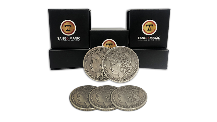 (image for) Replica Morgan TUC plus 3 coins (Gimmicks and Online Instructions) by Tango Magic - Trick - Click Image to Close