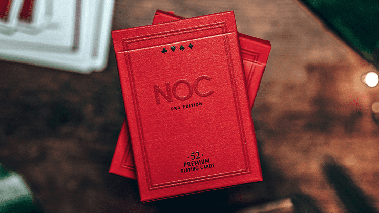 (image for) NOC Pro 2021 (Burgundy Red) Playing Cards - Click Image to Close