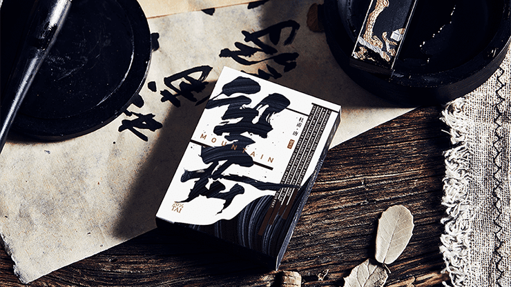 Mountain Wang Yue (Black) Playing Cards by Bocopo