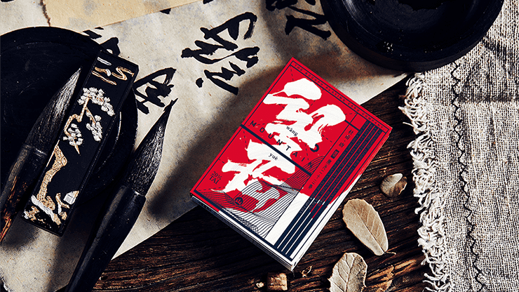 (image for) Mountain Wang Yue (Red) Playing Cards by Bocopo - Click Image to Close