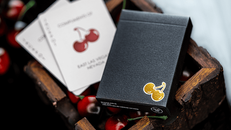 (image for) Cherry Casino House Deck (Monte Carlo Black and Gold) Playing Cards by Pure Imagination Projects - Click Image to Close