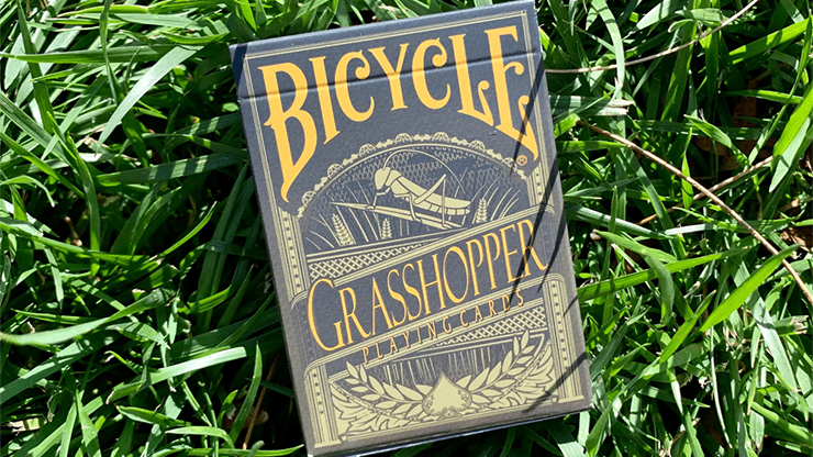 (image for) Grasshopper Dark (Olive) Playing Cards - Click Image to Close