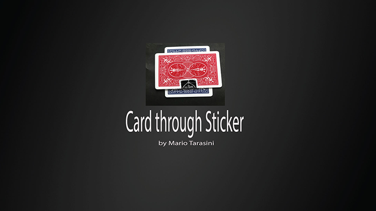 (image for) Card through Sticker by Mario Tarasini video DOWNLOAD