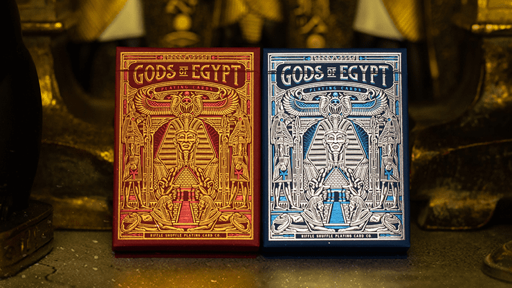 (image for) Gods of Egypt (Blue) Playing Cards by Divine Playing Cards - Click Image to Close