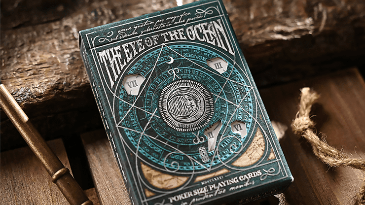 (image for) Eye of the Ocean Lunae (Teal) Playing Cards - Click Image to Close