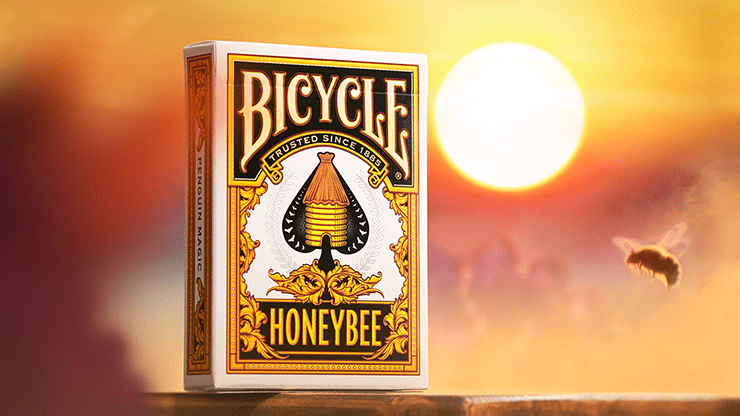 (image for) Bicycle Honeybee (Yellow) Playing Cards - Click Image to Close