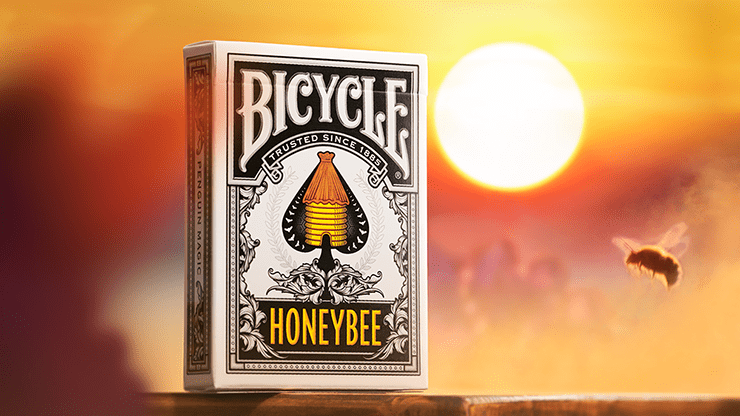 (image for) Bicycle Honeybee (Black) Playing Cards - Click Image to Close