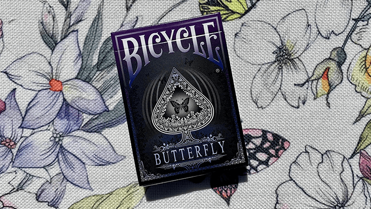 (image for) Bicycle Butterfly (Violet) Playing Cards - Click Image to Close