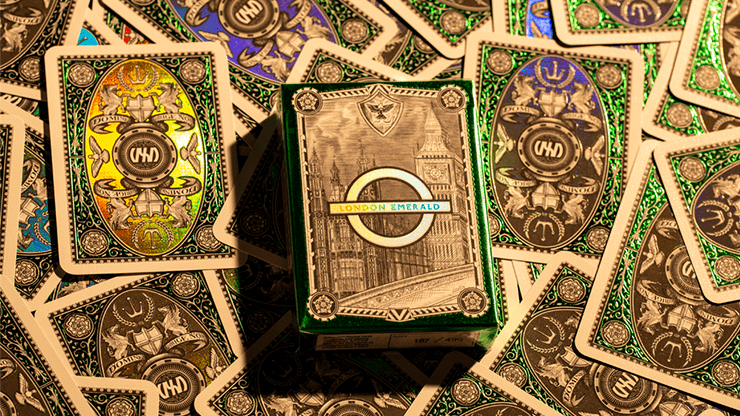 (image for) London Diffractor Emerald Playing Cards