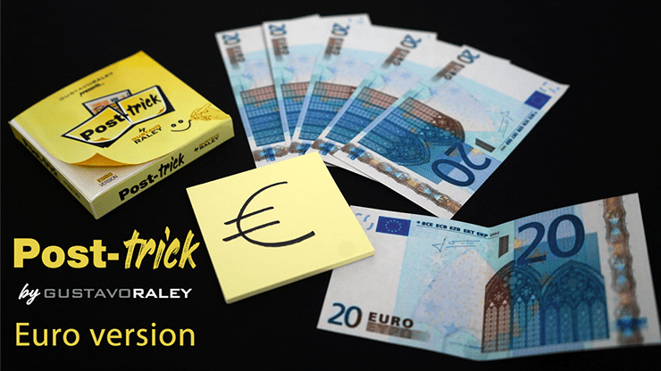(image for) POST TRICK EURO (Gimmicks and Online Instructions) by Gustavo Raley - Trick - Click Image to Close