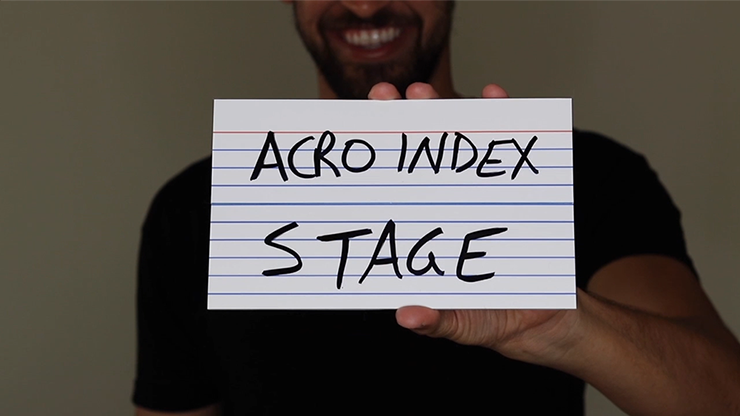 (image for) Acro Index Dry Erase Large 5"x8"(Gimmicks and Online Instructions) by Blake Vogt - Trick - Click Image to Close