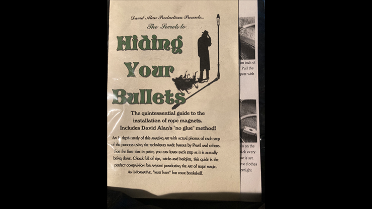 (image for) Hiding Your Bullets - installing Rope Magnets by David Alan Magic - Book - Click Image to Close