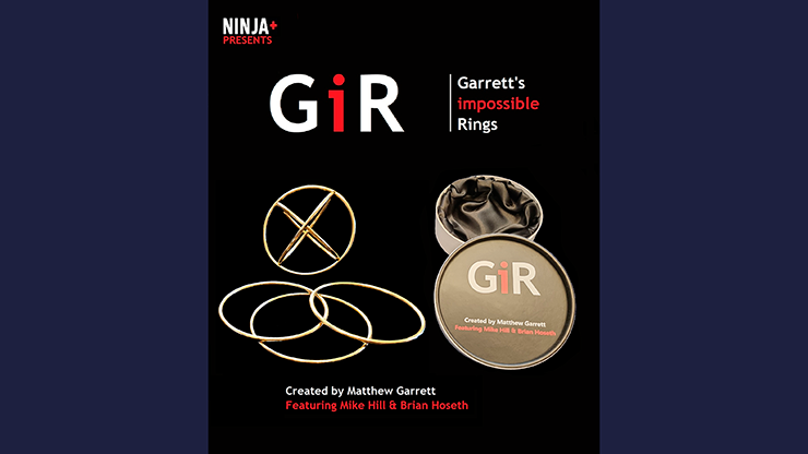 (image for) GIR Ring Set GOLD (Gimmick and Online Instructions) by Matthew Garrett - Trick - Click Image to Close