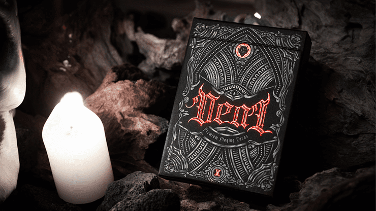 (image for) Deal with the Devil (Scarlet Red) UV Playing Cards by Darkside Playing Card Co - Click Image to Close