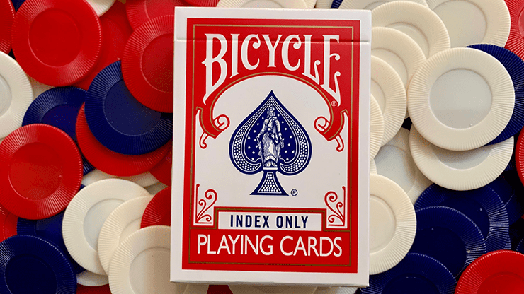 (image for) Stripper Bicycle Index Only Red Playing Cards - Click Image to Close