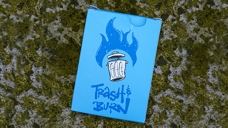 (image for) Trash & Burn (Blue) Playing Cards by Howlin' Jacks - Click Image to Close
