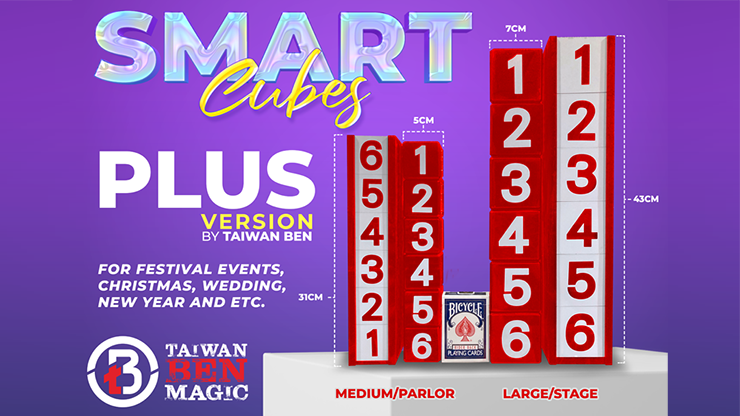 (image for) Smart Cubes PLUS RED (Large/Stage) by Taiwan Ben - Trick - Click Image to Close