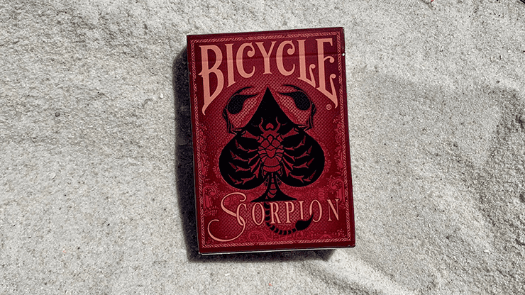 (image for) Gilded Bicycle Scorpion (Red) Playing Cards - Click Image to Close