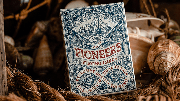 (image for) Pioneers (Blue) Playing Cards - Click Image to Close