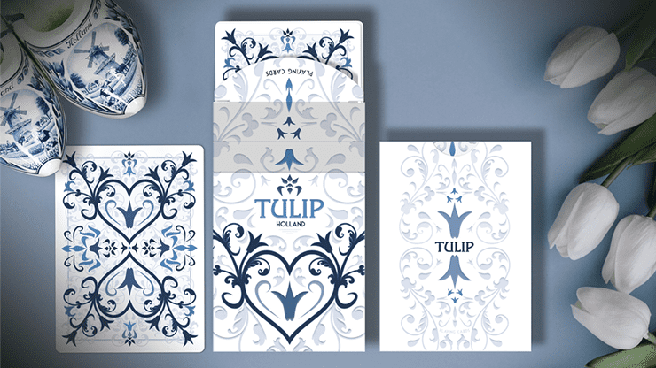 (image for) White Tulip Playing Cards Dutch Card House Company