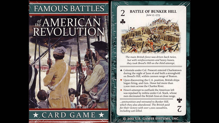 (image for) Famous Battles of the American Revolution Playing Cards - Click Image to Close