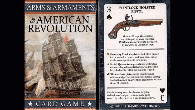 (image for) Arms and Armaments of the American Revolution Playing Cards - Click Image to Close