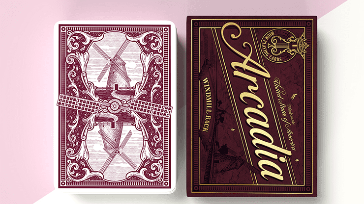 (image for) The Windmill Back (Claret Purple Edition) Playing Cards - Click Image to Close