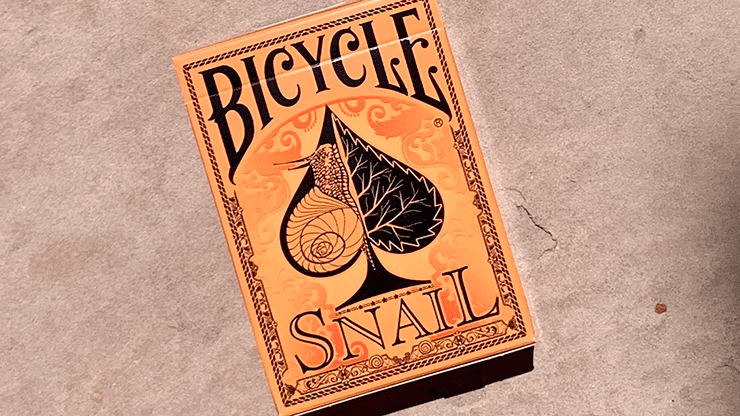 (image for) Bicycle Snail (Orange) Playing Cards - Click Image to Close