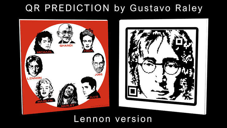 (image for) QR PREDICTION JOHN LENNON (Gimmicks and Online Instructions) by Gustavo Raley - Trick - Click Image to Close