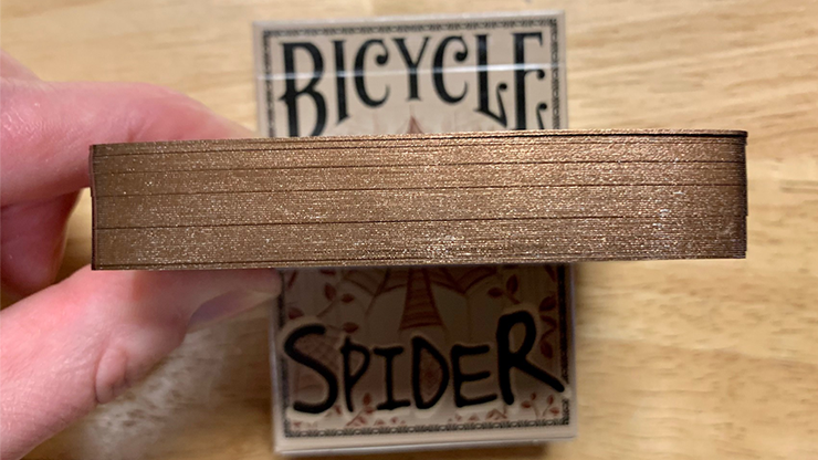 (image for) Gilded Bicycle Spider (Tan) Playing Cards - Click Image to Close