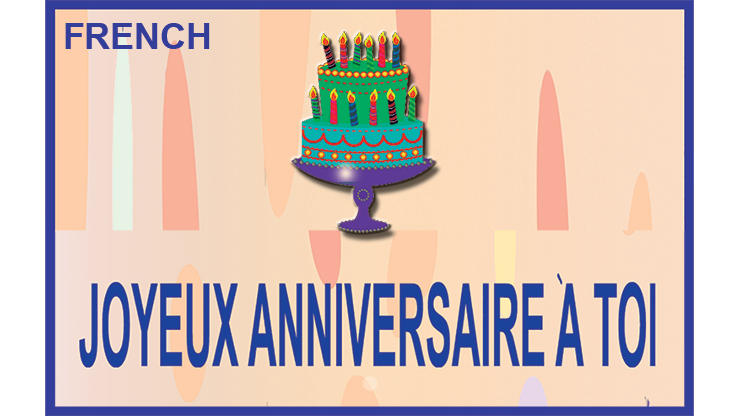(image for) HAPPY BIRTHDAY TORN AND RESTORED (French) 25 PK. by Uday's Magic World - TRICK - Click Image to Close