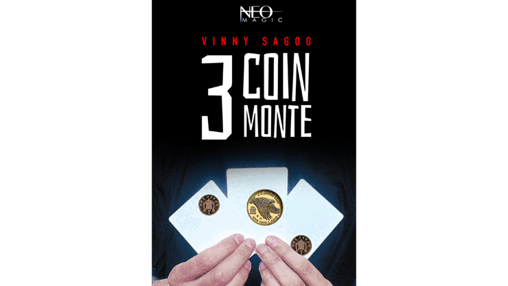 (image for) 3 COIN MONTE (Gimmicks and Online Instructions) by Vinny Sagoo - Trick - Click Image to Close