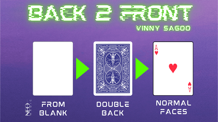 (image for) Back 2 Front (Gimmicks and Online Instructions) by Vinny Sagoo - Trick - Click Image to Close