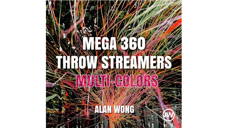 (image for) MEGA 360 Throw Streamers MULTI COLOR by Alan Wong - Trick - Click Image to Close