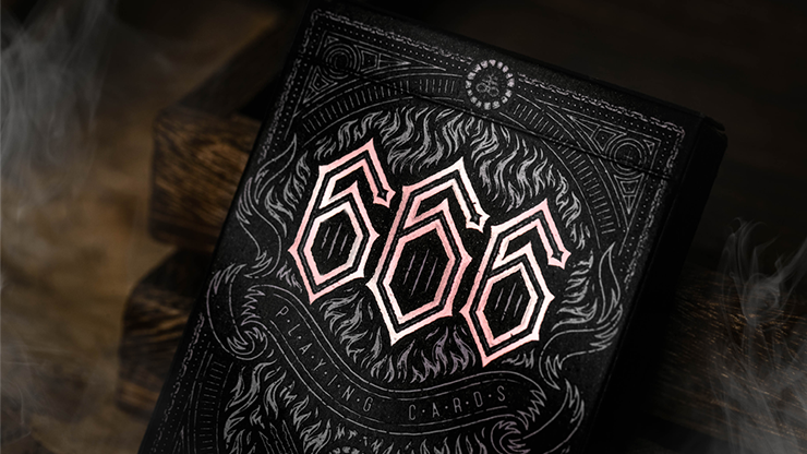 (image for) 666 V4 (Rose Gold) Playing Cards by Riffle Shuffle - Click Image to Close